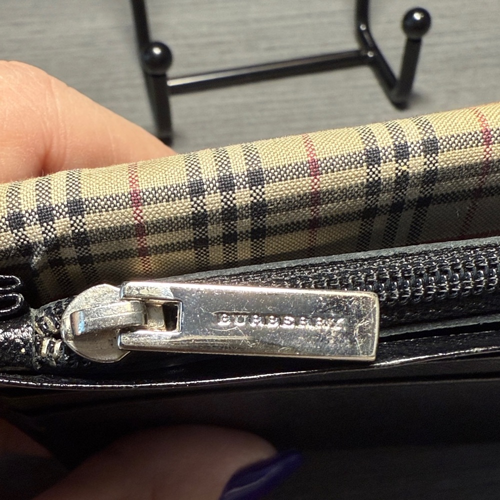 Burberry Black Leather Continental Wallet - Picture 8 of 8
